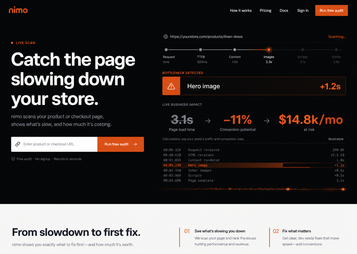 nimo homepage design variant 2